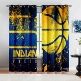 Indiana Basketball Pacers Blackout Curtains Drapes For Window Treatment Set